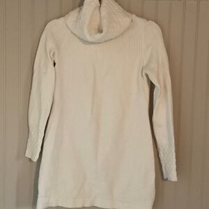 Women's Cream Cowl Neck Sweater